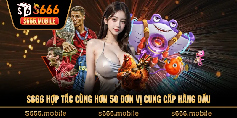 S666 hợp tác cùng hơn 50 đơn vị cung cấp hàng đầu